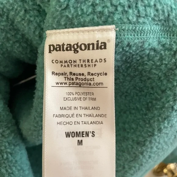 Patagonia Quarter-Zip Fleece Pullover - Seafoam Green - Picture 4 of 7
